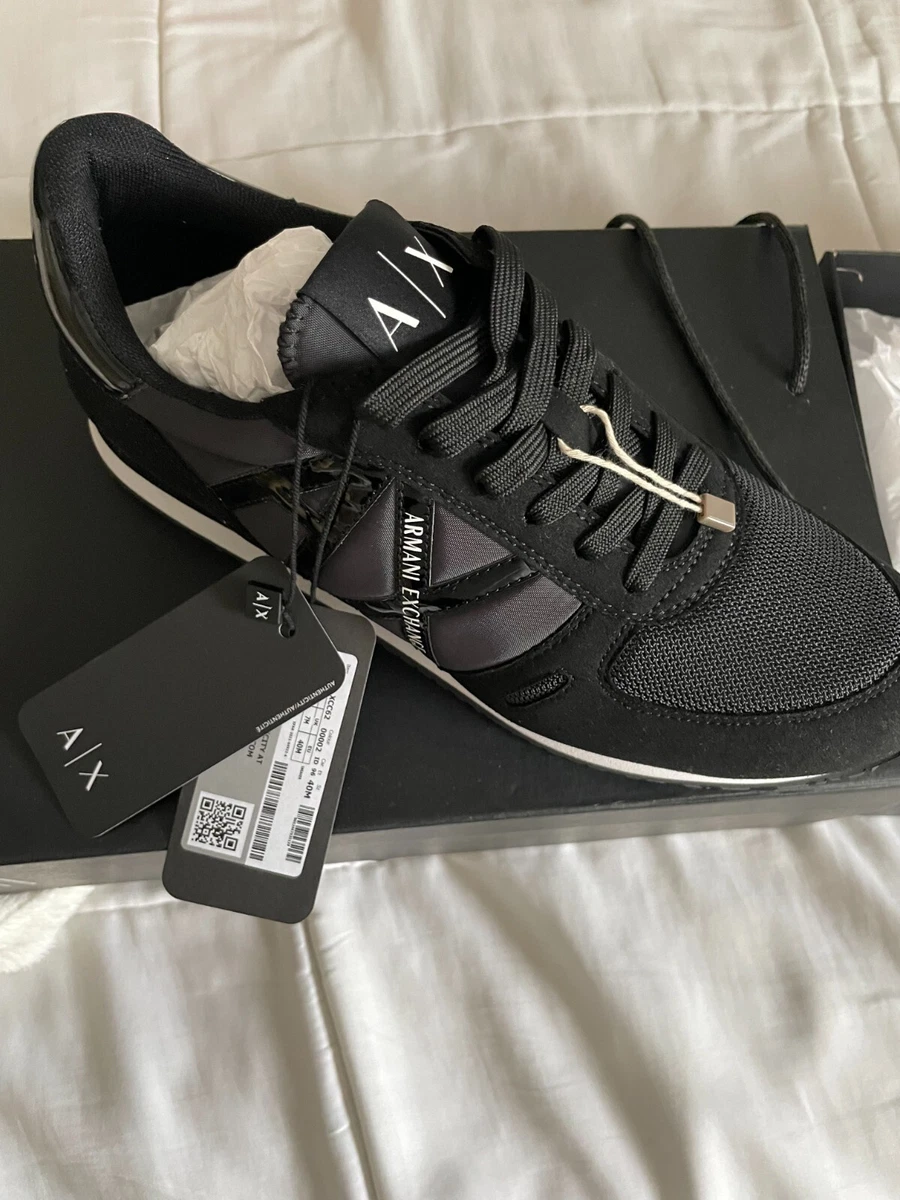 Elevate Your Style Armani Exchange Black Women s Sneaker Shoes US SIZE 10