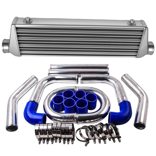 27 x 7 x 2.5'' Universel Intercooler + Piping Pipe Kit + Blow Off Valve Kit Set - Photo 3/11