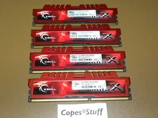 G Skill Ripjaws X F3-12800CL9D-8GBXL DDR3 PC3-12800u 4 x 4GB = 16GB Desktop RAM