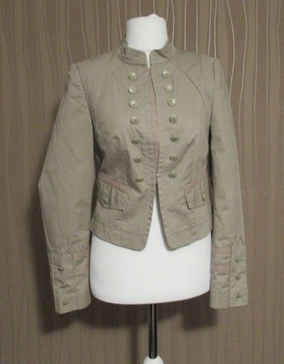 223/10 ESPRIT Damen Jacke Blazer Gr. 36 sand beige Kurzjacke Damenjacke 