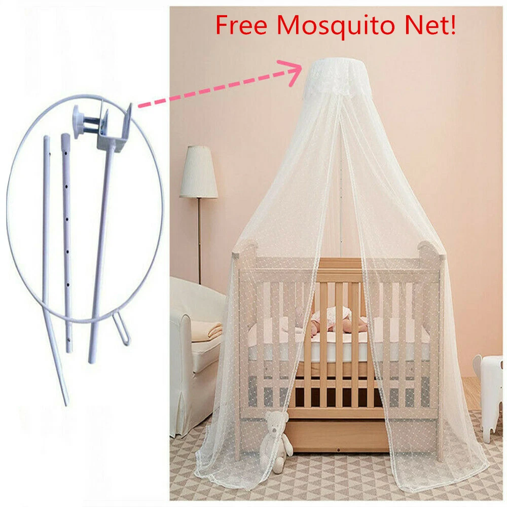 Mosquito Net Holder Set Clip on Baby Cot Netting Canopy Drape