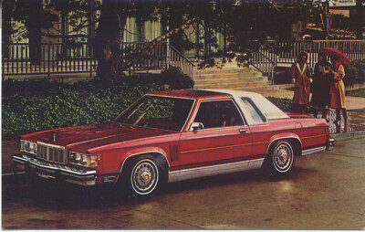 Mercury Marquis Brougham 1979 Original Händler Postkarte