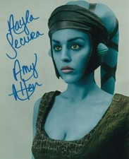 AMY ALLEN signed Autogramm 20x25cm STAR WARS in Person autograph AAYLA SECURA