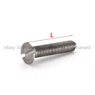304 Edelstahl Senkkopf-Maschinenschrauben, Kreuzschlitz, M1M1.2M1.4M1.6M2M2. 5M3-M1.4 * 3 * 100pcs
