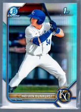 2022 Bowman Chrome Draft Refractor #BDC44 Hayden Dunhurst 1st Bowman