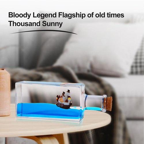 Flowing Cruise Ship Fluid Drift Bottle, Unsinkable Boat In A Box Model Liquid - Picture 3 of 12