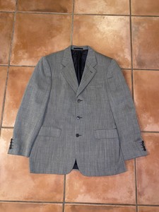 saint laurent herringbone blazer