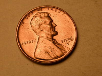 1956-D WDDO-047 Doubled Die Obverse BU Uncirculated Red Lincoln