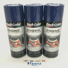 Duplicolor DE1606-3 PACK Engine Enamel Paint w/ Ceramic, FORD DARK BLUE - 12 oz