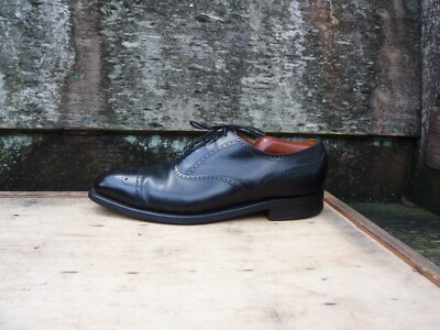 JOSEPH CHEANEY BROGUES SCHUHE SCHWARZ LEDER UK8 HERREN THORNE TOP ZUSTAND