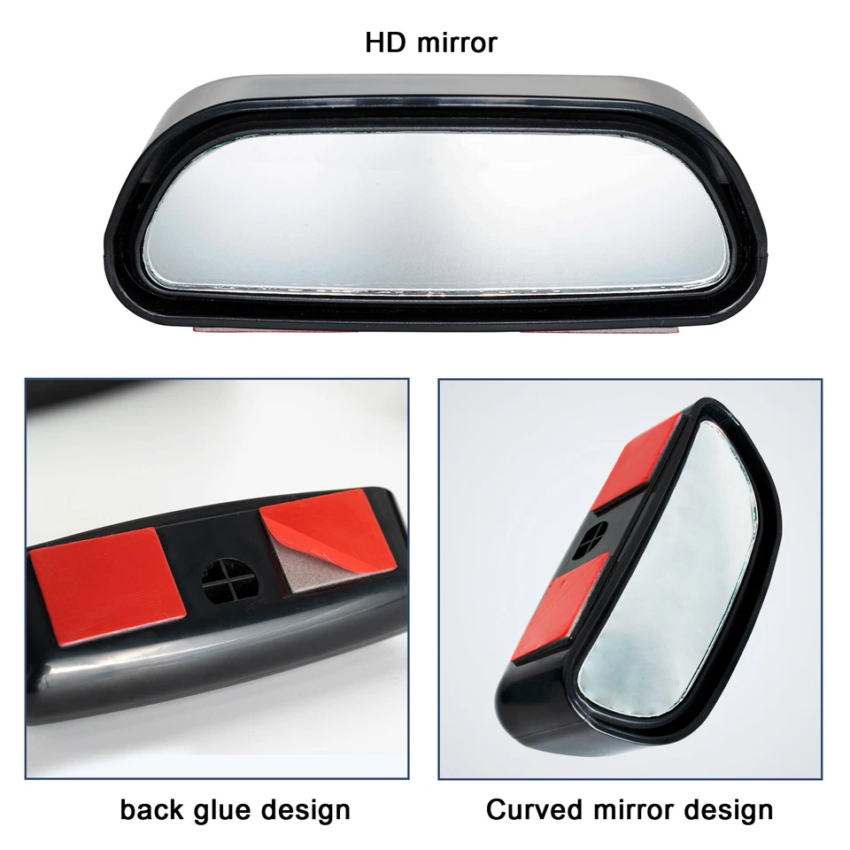 Car Universal Blind Spot Rear View Wide Angle Auxiliary Car Parking Mirrors Foto 4 de 4