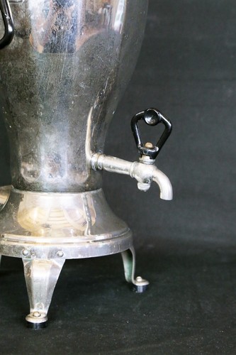 Antique 1960s Russian Samovar Urn Brass Nickel Plated Bakelite Vintage Kettle - Picture 3 of 24