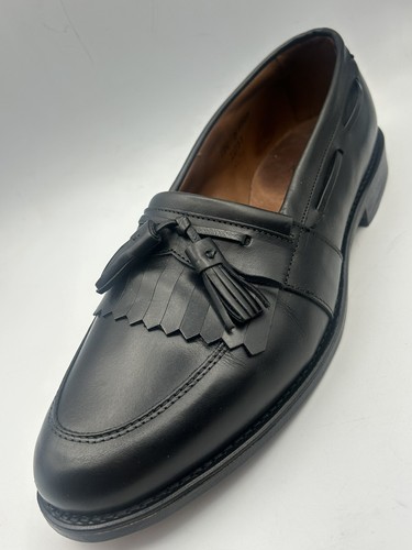 Allen Edmonds Herren Halbschuhe Schuhe 11.1/2.D Alexandria Schwarz Leder Kiltie Quaste - Bild 4 von 16