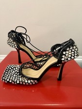 Brand New In Box Bottega Veneta Stretch Crystal Sandals