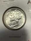 1943-D mercury Dime Full Bands Nice AU Condition SKU#38795