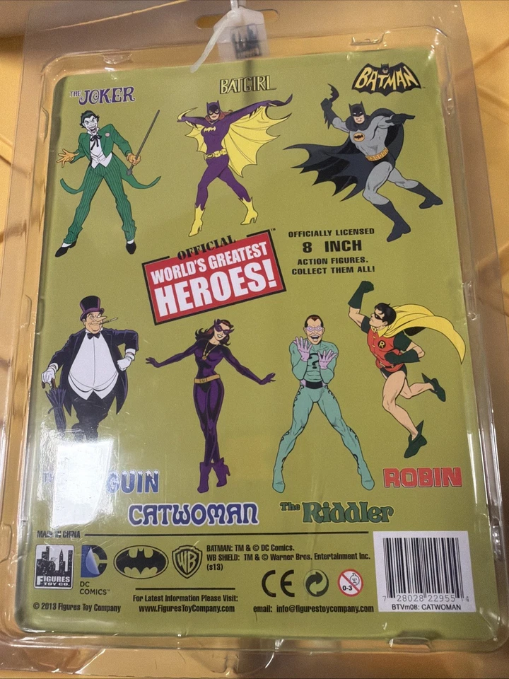 CATWOMAN DC Figuras Toy Company Mundos Grandes Héroes Figura Retro 2014 Foto 4 de 4