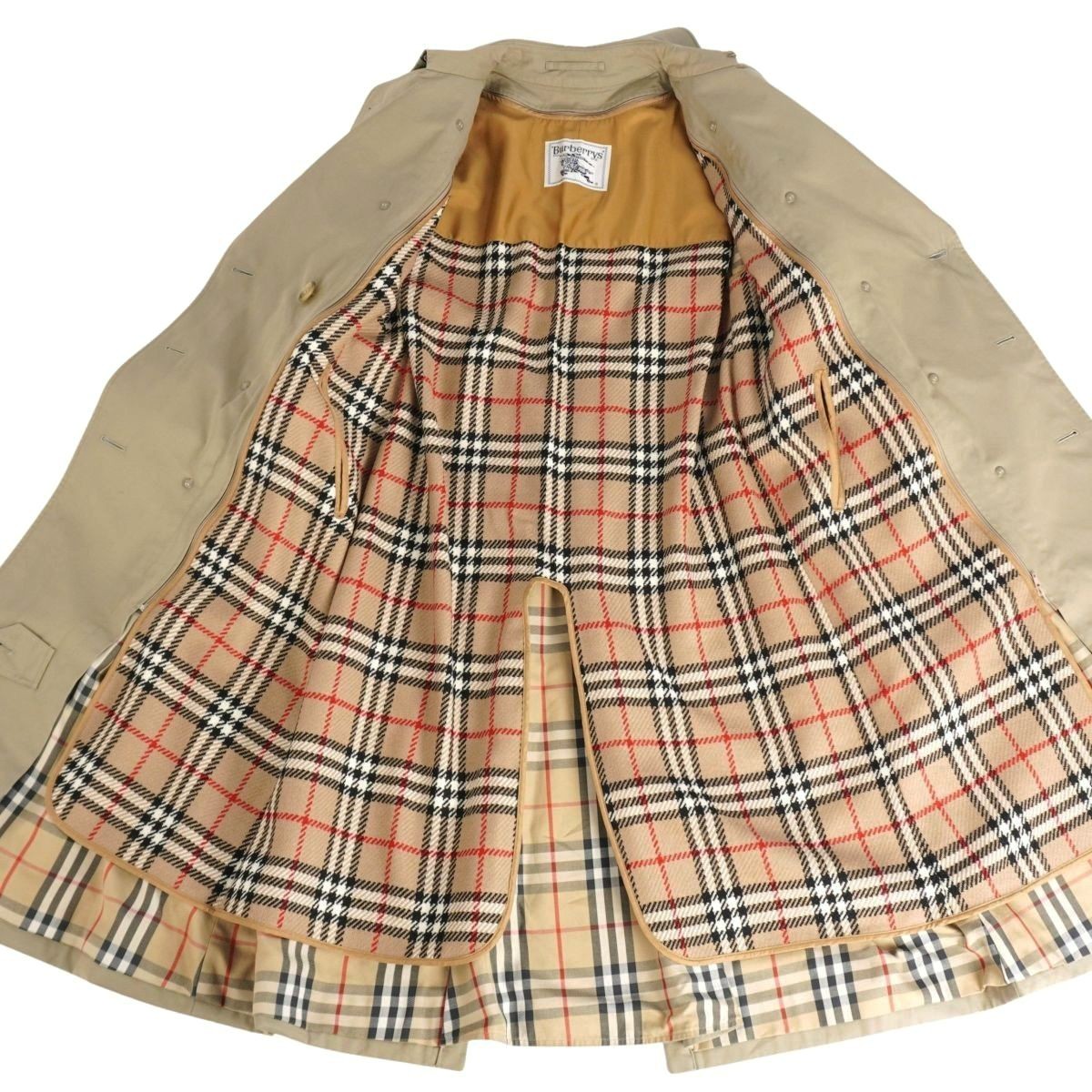 [Good Condition] Vintage Burberry Burberrys Coat with Liner Trench Coat 100% Cot thumbnail 7