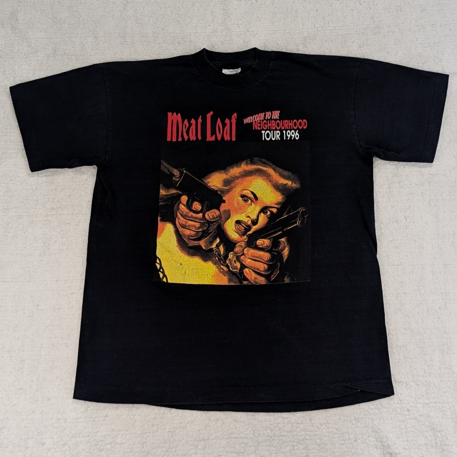 Meatloaf Sign Vtg 90s Meat Loaf Welcome To The Neighbourhood 1996 T… - Gem