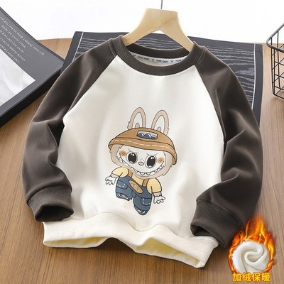 kids boy hoodie printed sweatshirt/winter sweatshirt/2  years old(100cm)