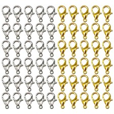 100 Pcs Jewelry Lobster Clasps for Necklace Bracelet DIY Jewelry Making