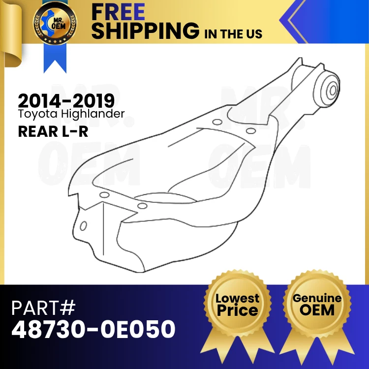 *NUEVO* Brazo de control trasero izquierdo/derecho OEM 2014-2019 Toyota Highlander 48730-0E050 Foto 2 de 3