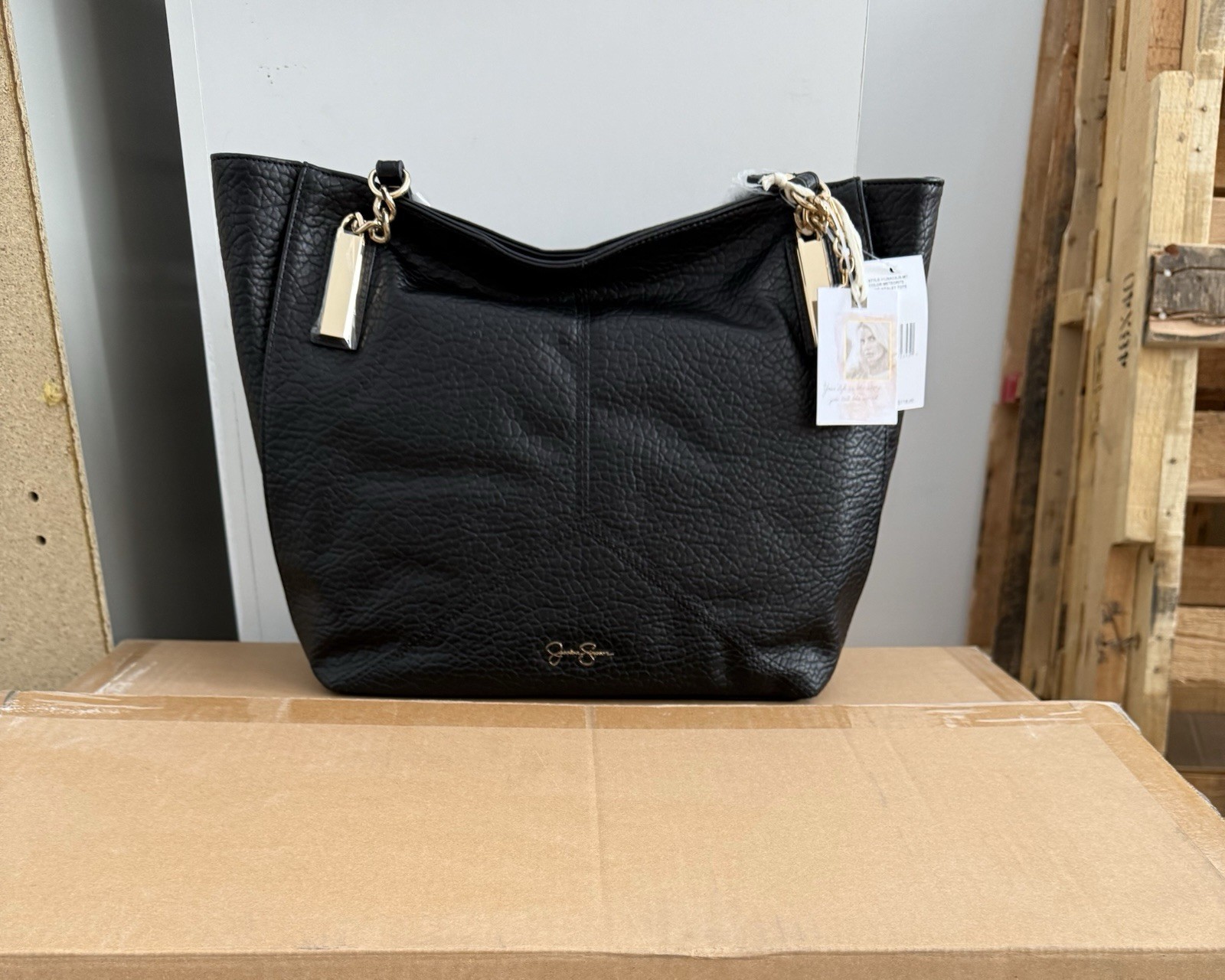 Jessica Simpson Kealey Stylish Leather Tote Bag for Women