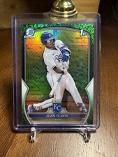 2023 Bowman - Chrome Prospects Juan Olmos #BCP-136 Green Grass Refractor /99