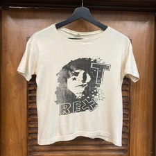 Remake 1970s T. Rex Marc Bolan Glam Rock Band Short Sleeve T shirt