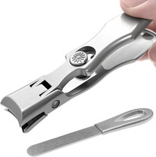Nail Clippers for Men Thick Nails, Large Wide Jaw Opening Long Handle Heavy Duty