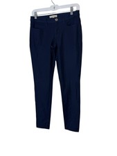Banana Republic Sloan Pants Womens 0 Navy Blue Ankle Skinny Stretch Workwear