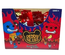 Deddy Bears Series 4 Surprise Mini Plush Clip-On Blind Bags Display Case 12 Bags