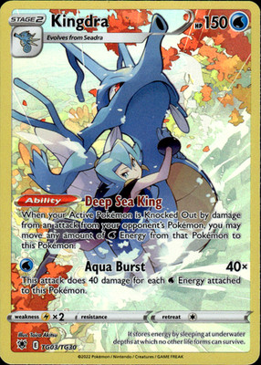 Pokemon TCG Kingdra SWSH10: Astral Radiance Trainer Gallery TG03/TG30 kawayoo
