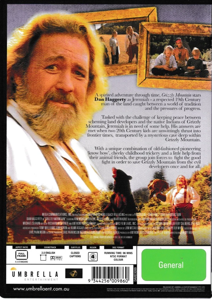 Dan Haggerty, Grizzly Mountain - Region 4 DVD - Image 2 of 2