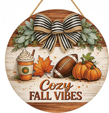 Fall Decorations for Home - 2D Printed Flat Welcome Sign for Front Door