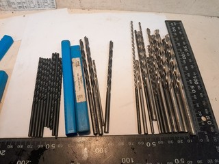 Job lot 25 long series drill bits 1/4" 3mm imp & met ex RR engineer