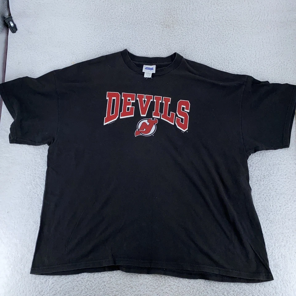 Camisa De Colección New Jersey Devils Para Hombres 3XL Negra NHL Hockey Foto 2 de 4