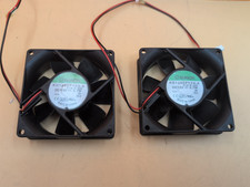 SUNON KD1208PTSX-6 Cooling Fan 12V 4.7W 2 Wire 80x80x25mm Qty 2 