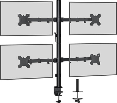 Quad Monitorständer 13-27'' verstellbar voll beweglich Armhalterung VESA 75x75 100x100