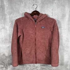 Patagonia Hoodie Girls XL Los Gatos Sherpa Fleece Full Zip Pink