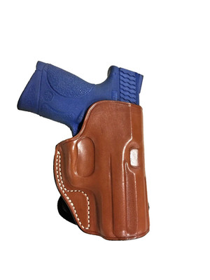 Premium Leather PADDLE Holster for S&W M&P Compact, H&K USP Compact (# 4709 BRN)