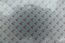 Dollhouse Miniature Brodnax Cherries Wallpaper - Quarter Scale