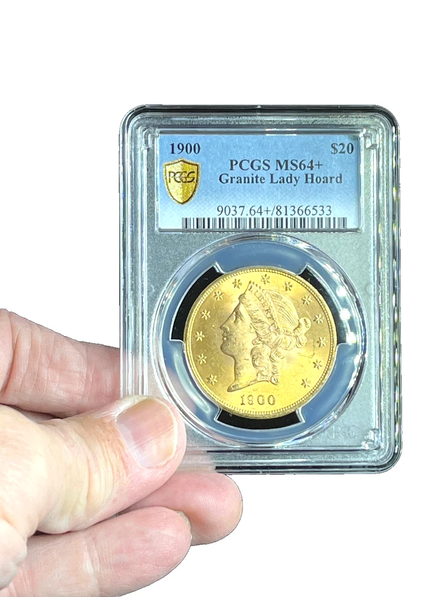 MS 64 Graded 1900 Year Double Eagle $20 US Gold Coins (Pre - 1933