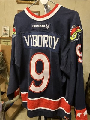 Columbus Blue Jackets Vyborny Jersey 9 Koho Vintage NHL Official Licensed Korea