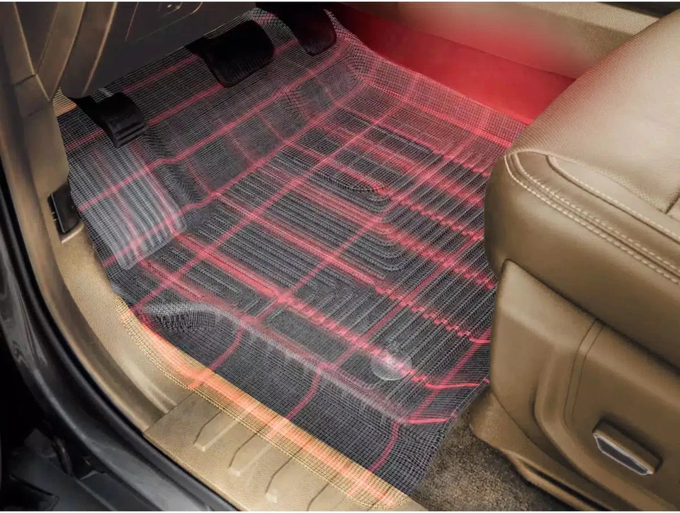 Husky Weatherbeater Mat Fits 22-24 Transit 150-350 HD w/Vinyl Floor Front 1p Blk Foto 4 de 4
