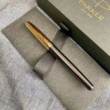Parker Sonnet Premium Arrow Gold Trim pennino oro 18 carati taglia F archivio nuovo