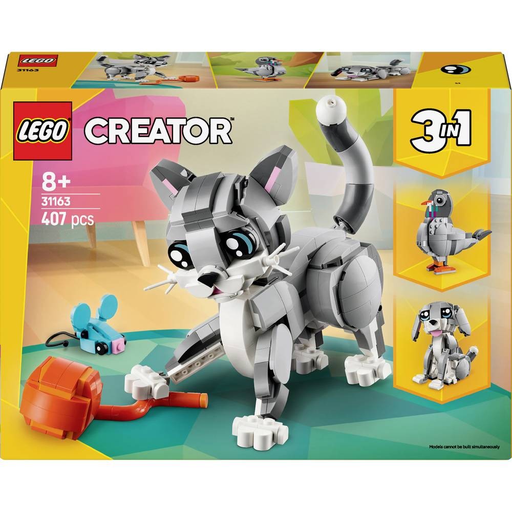 LEGO CREATOR 31163 Chat gris en briques pour enfants de plus de 7 ans
