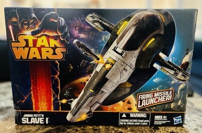Hasbro 2013 Star Wars  Jango Fett s Slave I  Firing Missile Launcher   New