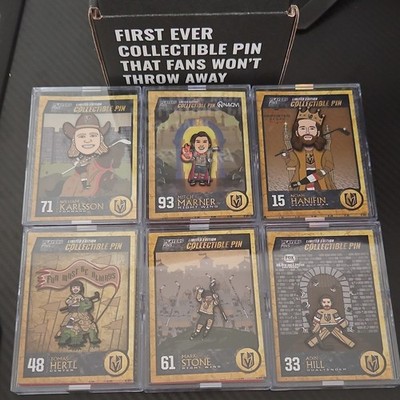 RARE! Players Pins NHL Vegas Golden Knights Collectible Pin Set Karlsson Marner
