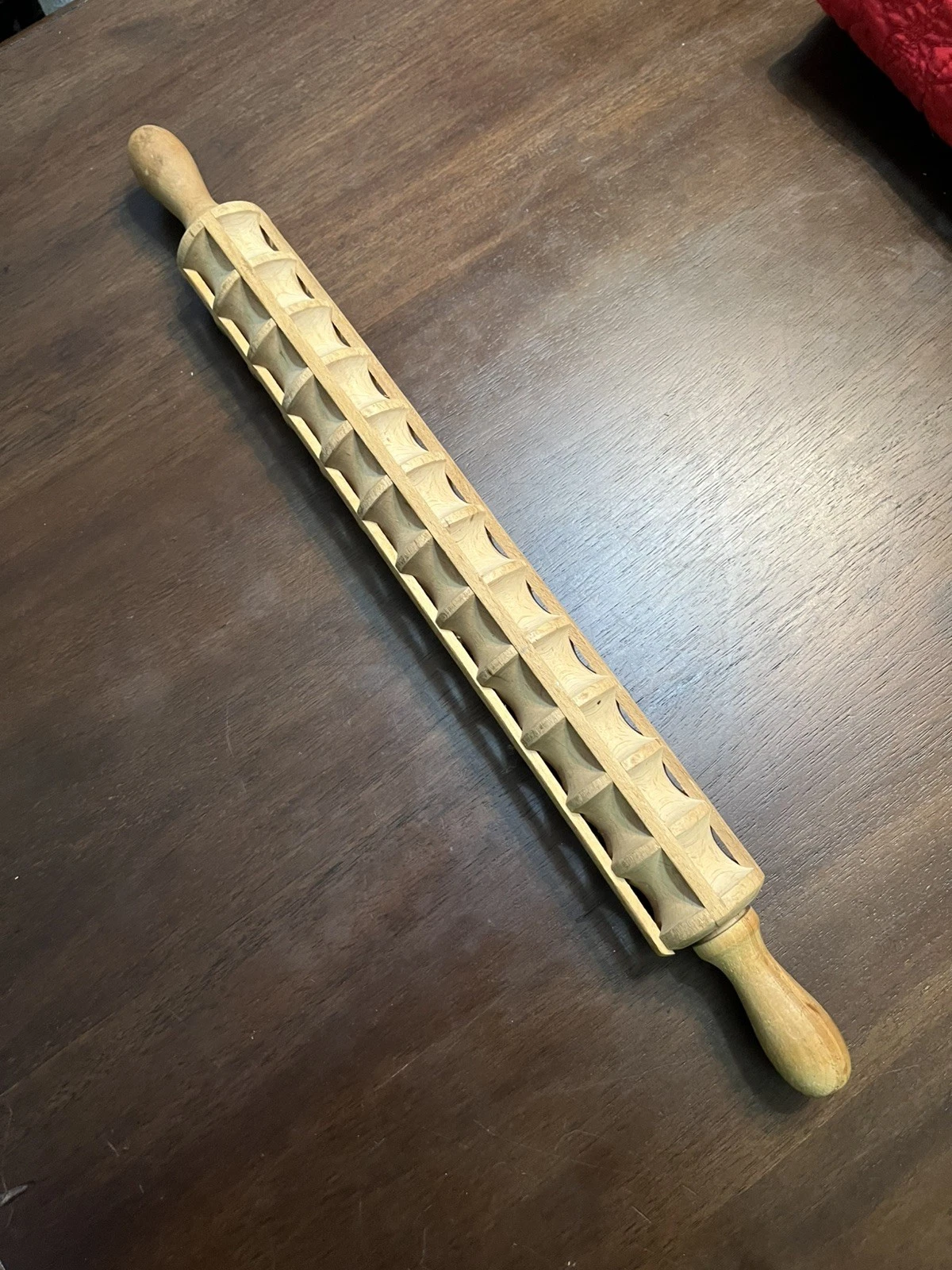 Antique Wooden Ravioli Rolling Pin 12 Sections
Opens in a new window or tab