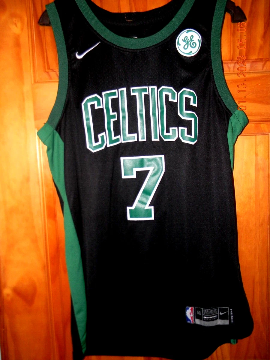 NWOT JAYLEN BROWN Boston Celtics Black Basketball Jersey, SIZE: 50